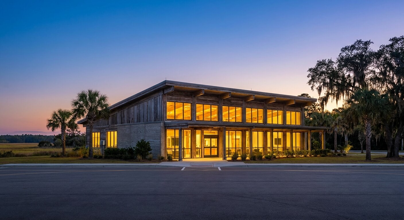 savannah-airport-shuttle-flight-delay-terminal-at-dusk