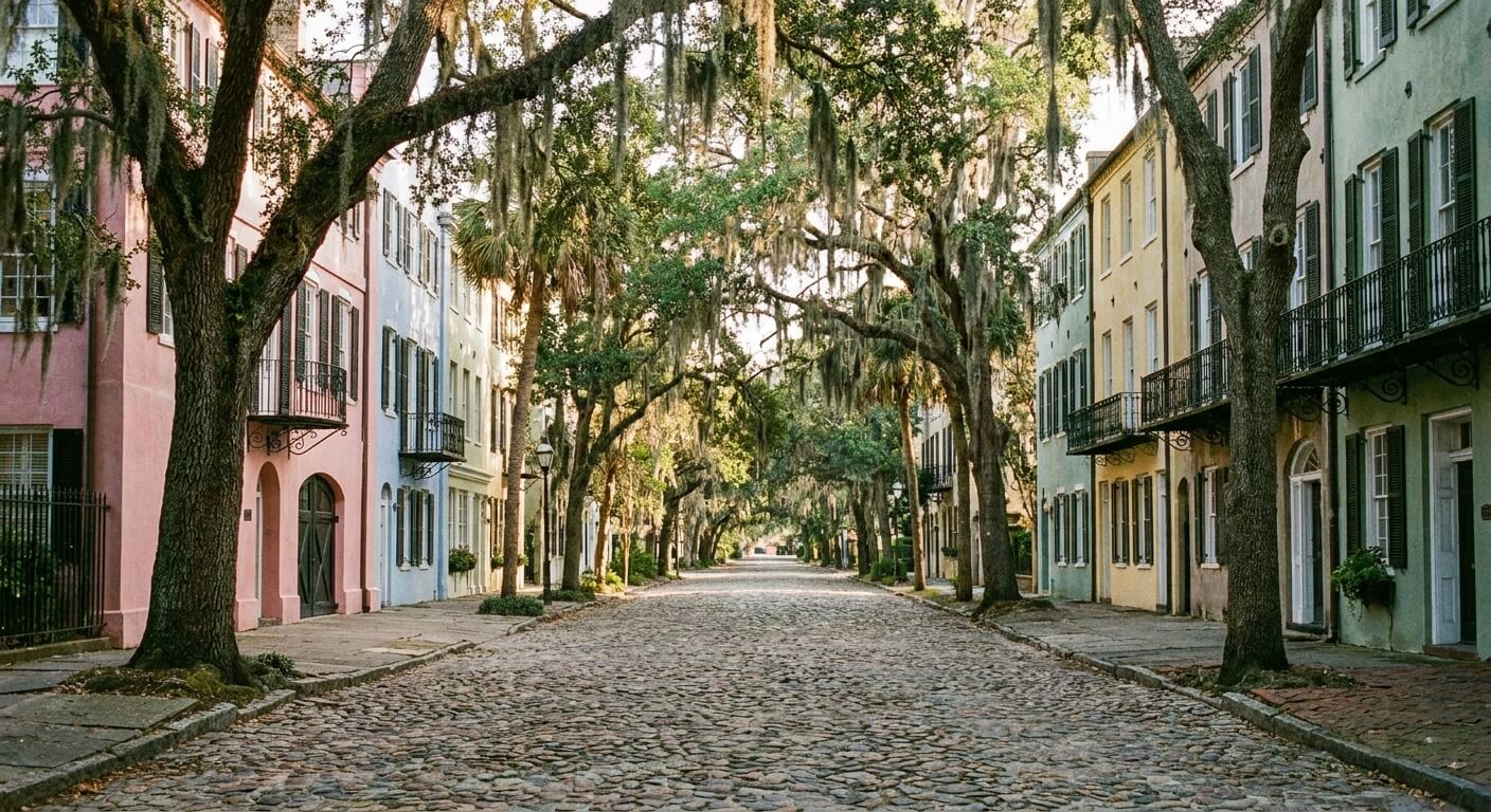 savannah-charleston-jacksonville-airport-shuttle-historic-street