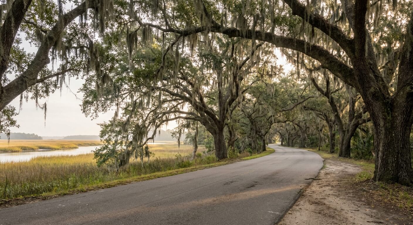 hilton-head-to-charleston-airport-lowcountry-road
